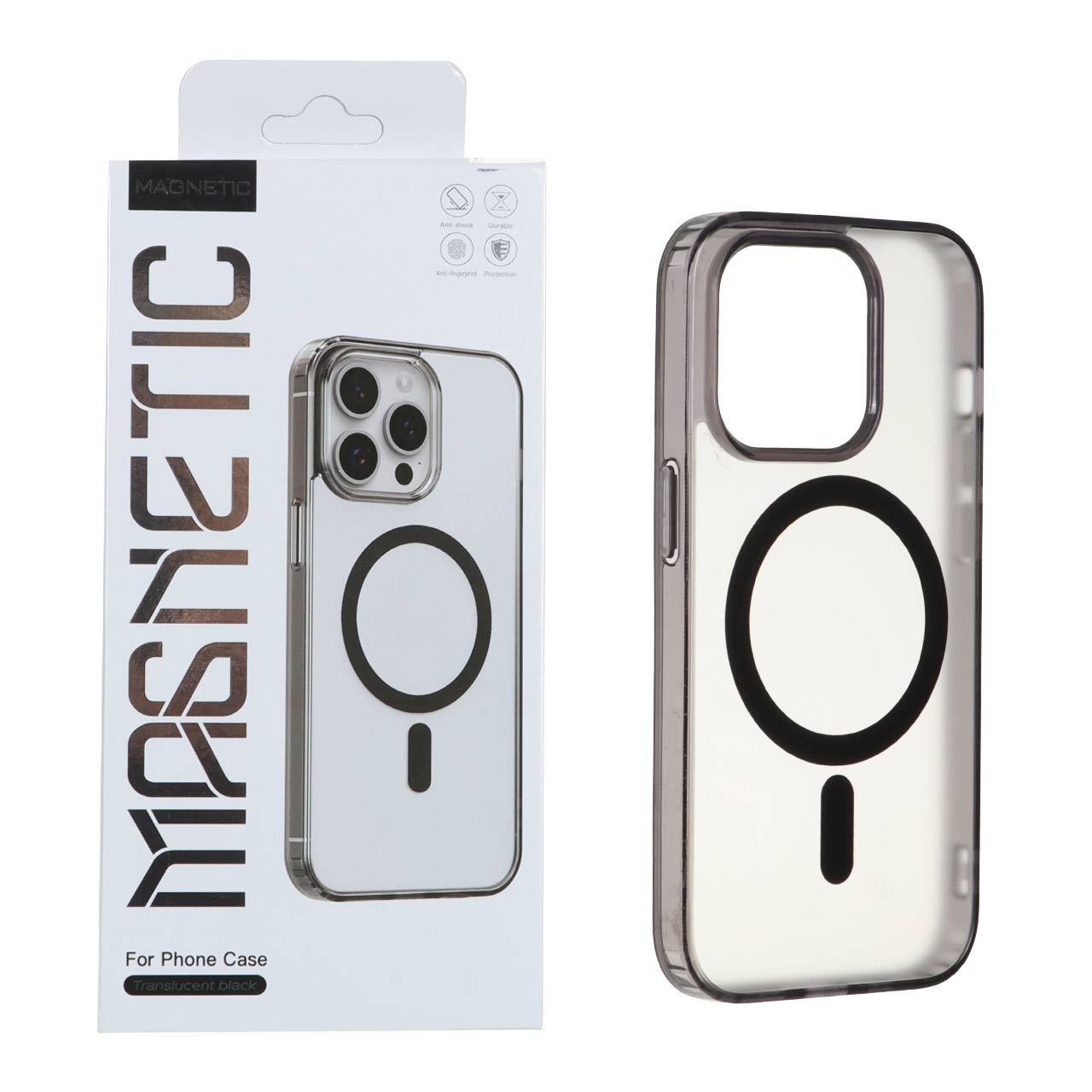 قاب اورجینال Magnetic Magsafe دور ژله ای Apple iPhone 14 Pro - مشکی (پک دار)