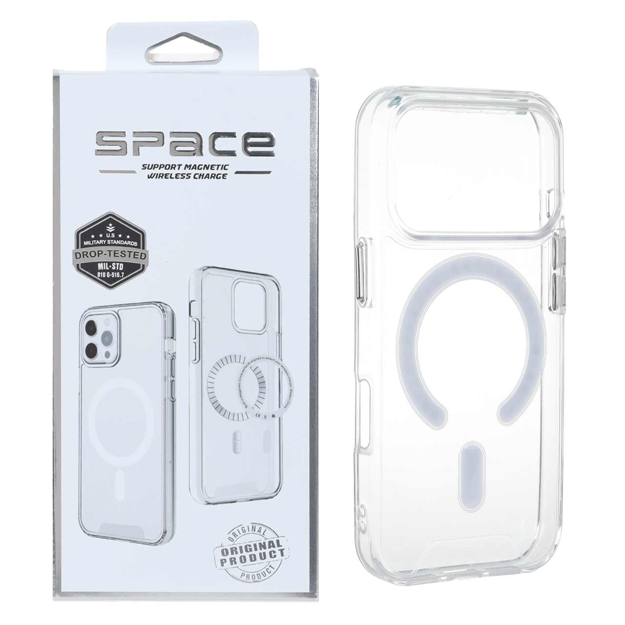 قاب اورجینال Space شفاف Magsafe مدل Apple iPhone 17 Pro (پک دار) - VIN