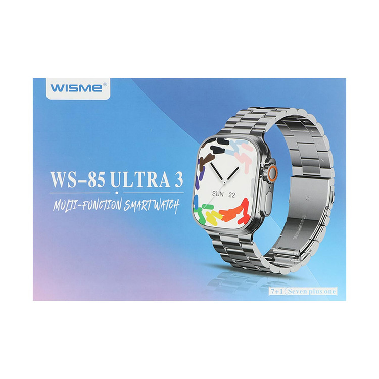 پک ساعت هوشمند WISME مدل WS-85 ULTRA 3 - مشکی