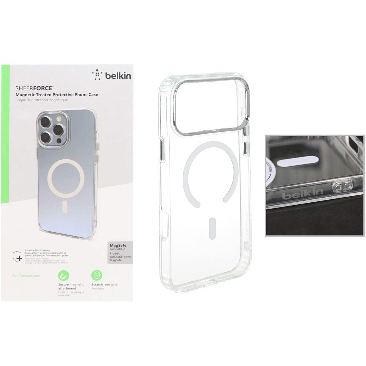 کاور شفاف مگ سیف مدل Belkin Clear Metal